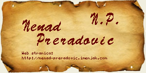 Nenad Preradović vizit kartica